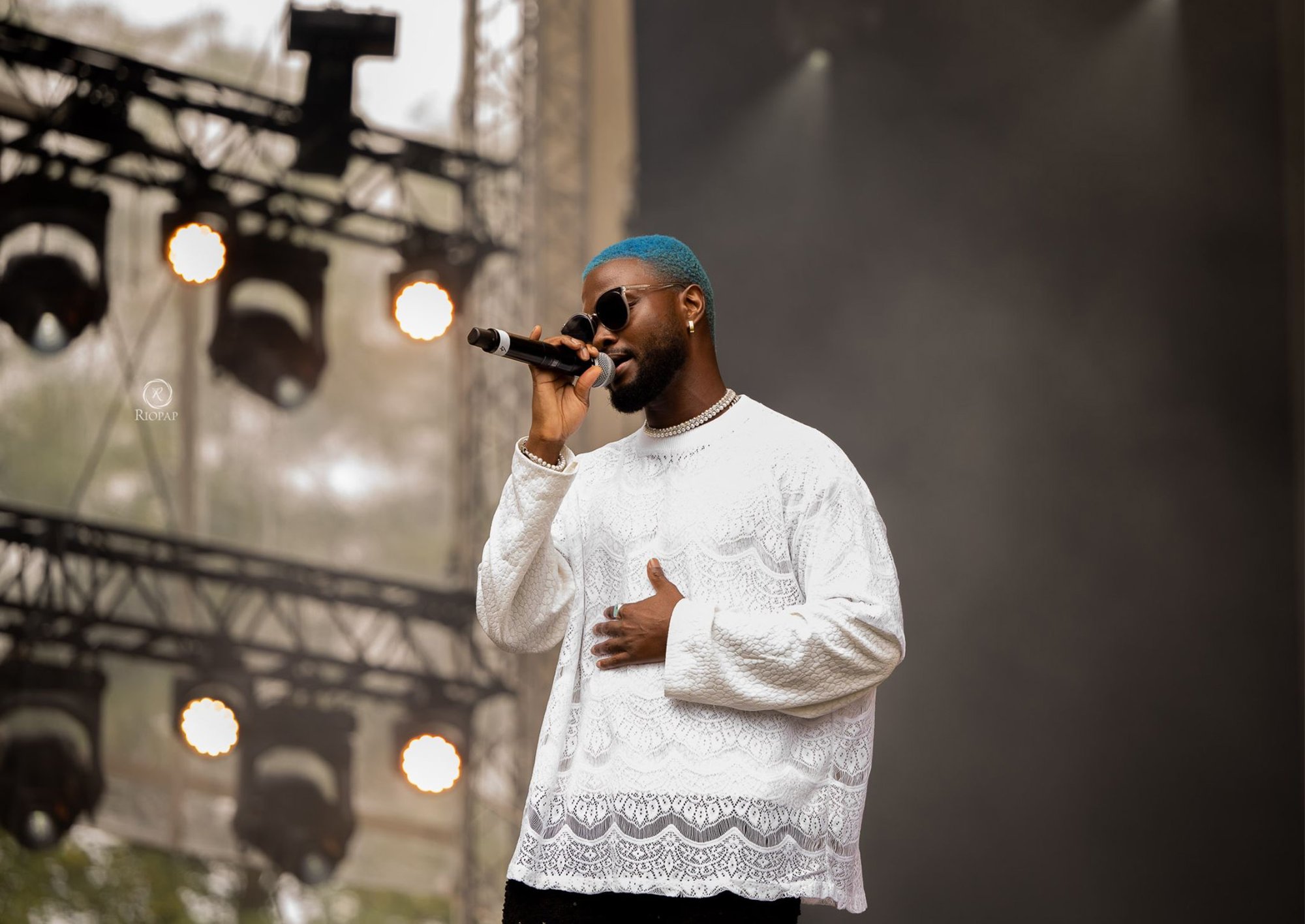 Artist performing live